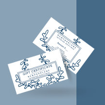 Cadeaubon Nautisch Blauw Zee Plant