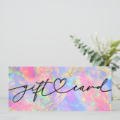 cadeaubon neon kleuren opaalsteen (Staand voorkant)