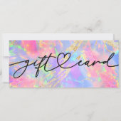 cadeaubon neon kleuren opaalsteen (Voorkant)