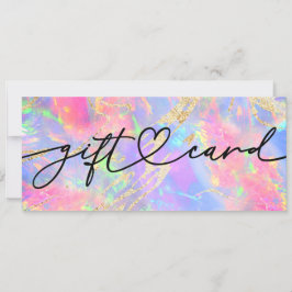 cadeaubon neon kleuren opaalsteen