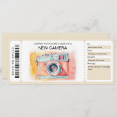 Cadeaubon nieuwe camera kaart (Voorkant / Achterkant)