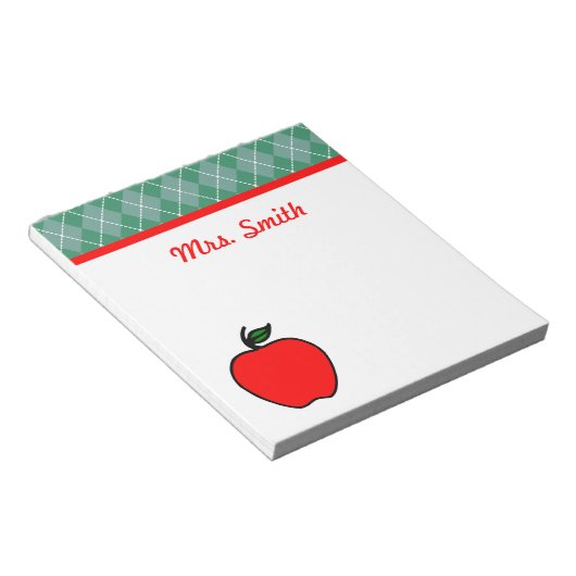 Cadeaubon Notitieblok van Apple van de School Appl (Schuin)