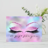 Cadeaubon Ombre Roze Lashes Beauty Makeup (Staand voorkant)