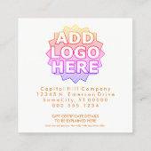 cadeaubon oranje spot kortingskaartje (Achterkant)