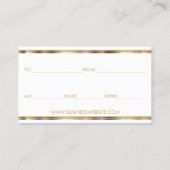 Cadeaubon Paars lipstick Business Kortingskaartje (Achterkant)