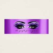 Cadeaubon Paarse Violet Lashes Makeup