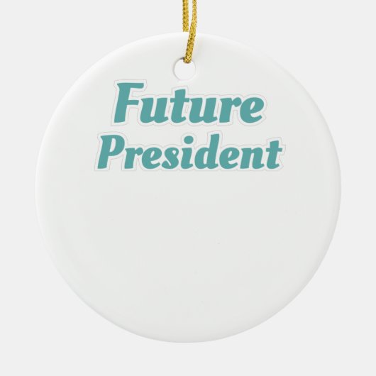 Cadeaubon President student Toekomstig President C Keramisch Ornament (Voorkant)