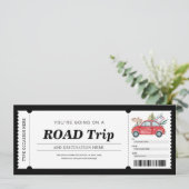 Cadeaubon reis trip reis voucher kaart (Staand voorkant)
