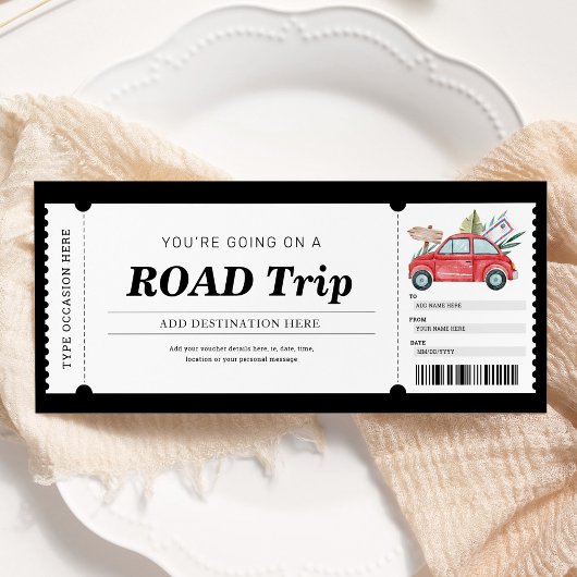 Cadeaubon reis trip reis voucher kaart