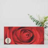 Cadeaubon Rode Roos Kraft Rustieke Glam Moderne (Staand voorkant)