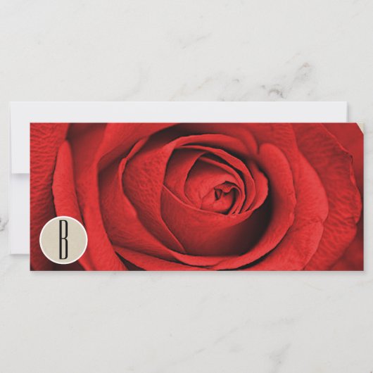 Cadeaubon Rode Roos Kraft Rustieke Glam Moderne (Voorkant)