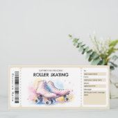 Cadeaubon Roller Skaten Kaart (Staand voorkant)