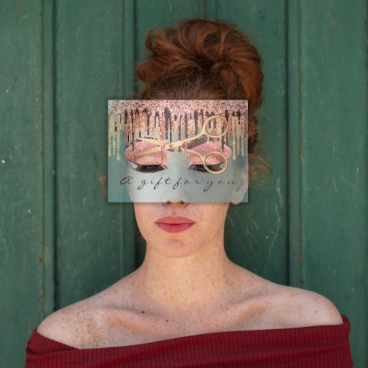 Cadeaubon Roos Blue Makeup Lash Visitekaartje