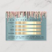 Cadeaubon Roos Blue Makeup Lash Visitekaartje (Achterkant)