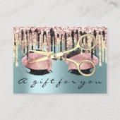 Cadeaubon Roos Blue Makeup Lash Visitekaartje (Voorkant)