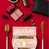 Cadeaubon Roos Gold Makeup Small Mini Visitekaartjes