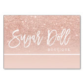 Cadeaubon roos Goud Typografie roos Goud logo Kaart (Voorkant)