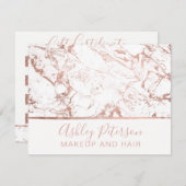 Cadeaubon Roos goudmarmer witte make-up (Voorkant / Achterkant)