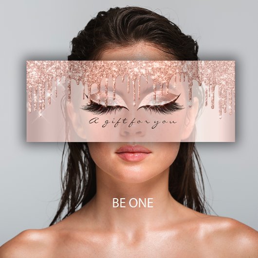 Cadeaubon Roos Vonk Lash Makeup Klein Mini Visitekaartjes