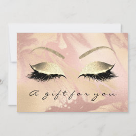 Cadeaubon Roze Rose Gold Lash Beauty Marble