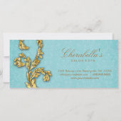 Cadeaubon Salon Spa Goudblad Blauw (Achterkant)