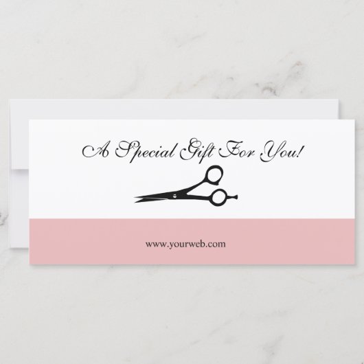 Cadeaubon schaar (Achterkant)