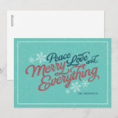 Cadeaubon Script Holiday Card Feestdagenkaart (Voorkant / Achterkant)