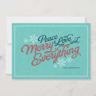 Cadeaubon Script Holiday Card Feestdagenkaart