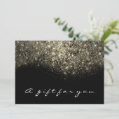 Cadeaubon Sepia Gold Glitter Lash Beauty (Staand voorkant)