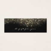 Cadeaubon Sepia Gold Lashes Makeup Mini Visitekaartjes (Voorkant)