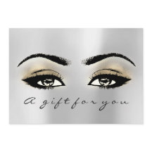 Cadeaubon Silver Gold Lash Beauty Makeup