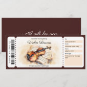 Cadeaubon Sjookvioollessen Sjabloon Kaart (Voorkant / Achterkant)