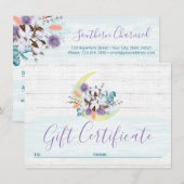 Cadeaubon Southern Floral Cotton Moon Kaart (Voorkant / Achterkant)