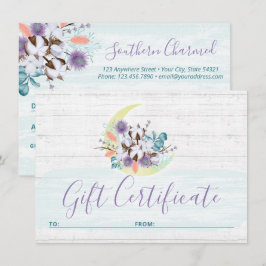 Cadeaubon Southern Floral Cotton Moon Kaart
