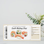 Cadeaubon Sushi Maken Klas Kaart (Staand voorkant)