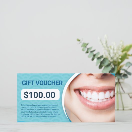 Cadeaubon Tandartspraktijk (Staand voorkant)