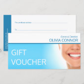 Cadeaubon Tandheelkundige Zorg Gezonde Glimlach Bl Bedankkaart (Voorkant / Achterkant)