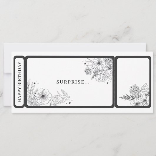 Cadeaubon Tattoo Ticket Kaart (Achterkant)