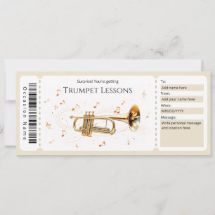 Cadeaubon Trompetlessen Kaart