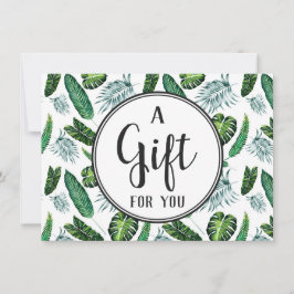 Cadeaubon Tropisch Loof Palmenbladeren