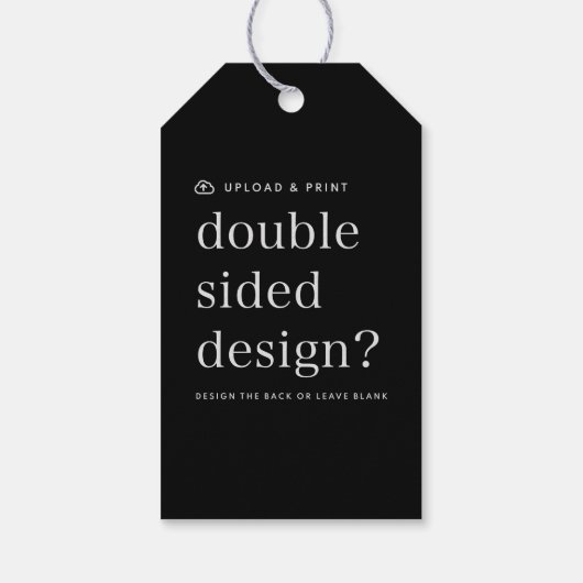 Cadeaubon Upload je ontwerp Cadeaulabel (Achterkant)