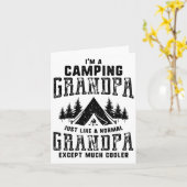 Cadeaubon Vaderdag Geschenk Camping Opa Heren Kaart (Gele Bloem)