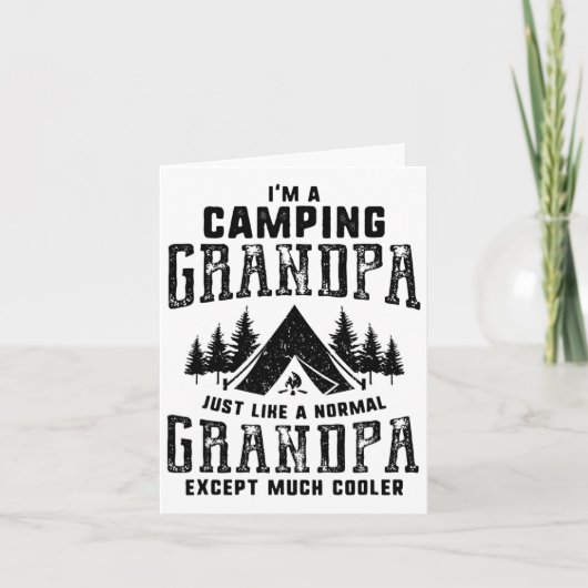 Cadeaubon Vaderdag Geschenk Camping Opa Mannen Kaart (Voorkant)