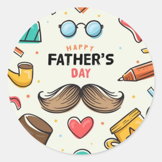 Cadeaubon Vaderdag sticker (Voorkant)