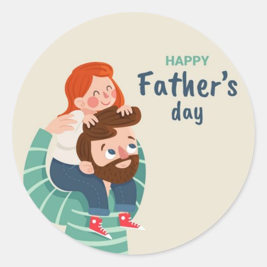 Cadeaubon Vaderdag sticker (Voorkant)