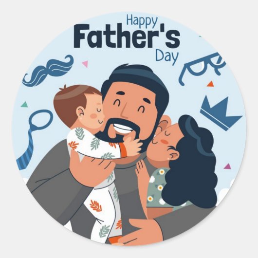 Cadeaubon Vaderdag sticker (Voorkant)