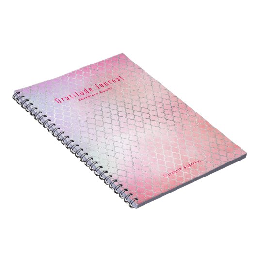 Cadeaubon van Dank Aangepast GRATITUDE Dagboek BUD Notitieboek (Rechterzijde)