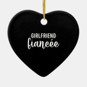 Cadeaubon van de Vriendin Fiance Engagement Party Keramisch Ornament