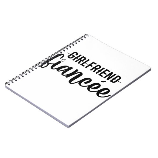 Cadeaubon van de Vriendin Fiance Engagement Party Notitieboek (Linkerzijde)