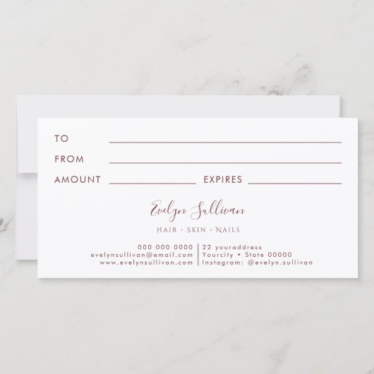 Cadeaubon verse wilde bloemen (Achterkant)